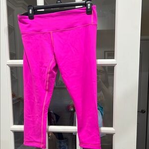 lululemon athletica Hot Pink Capri Leggings
